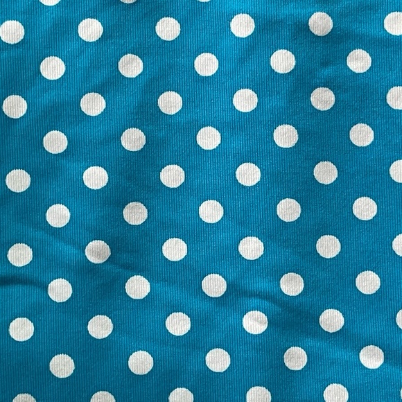 Tankini Bathing Suit Top COCO REEF Blue & White Polka Dots Bra Size 34DD VGC! - Picture 3 of 5